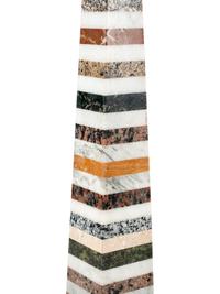 A Pair of Grand Tour Style Specimen Marble Obelisks