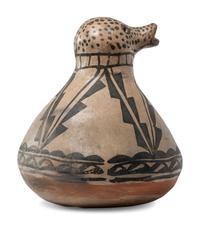 Cochiti Figural Pottery Pitcher, Avian
