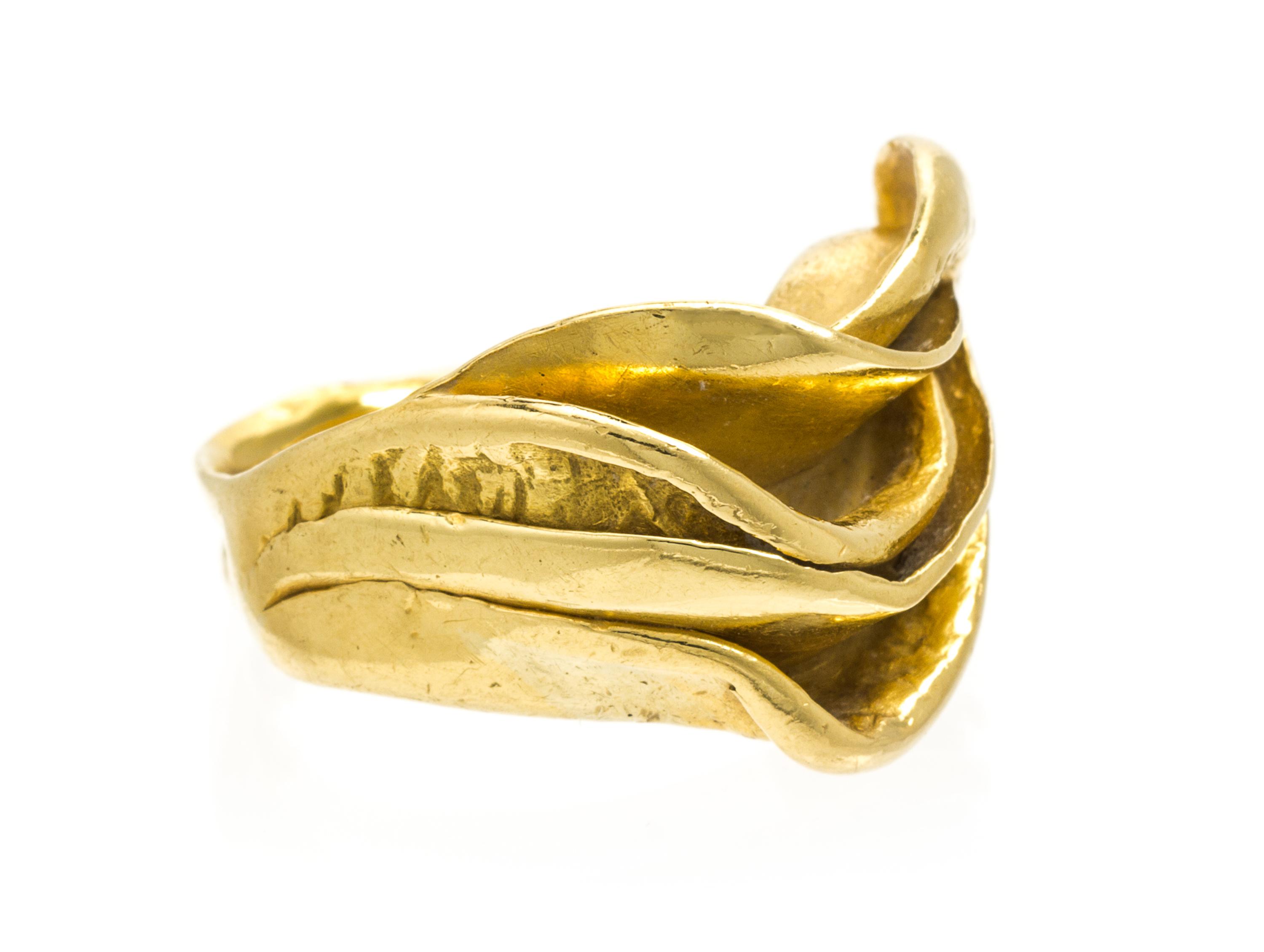 An 18 Karat Yellow Gold Ring, J. Gabriel, 9.20 dwts.