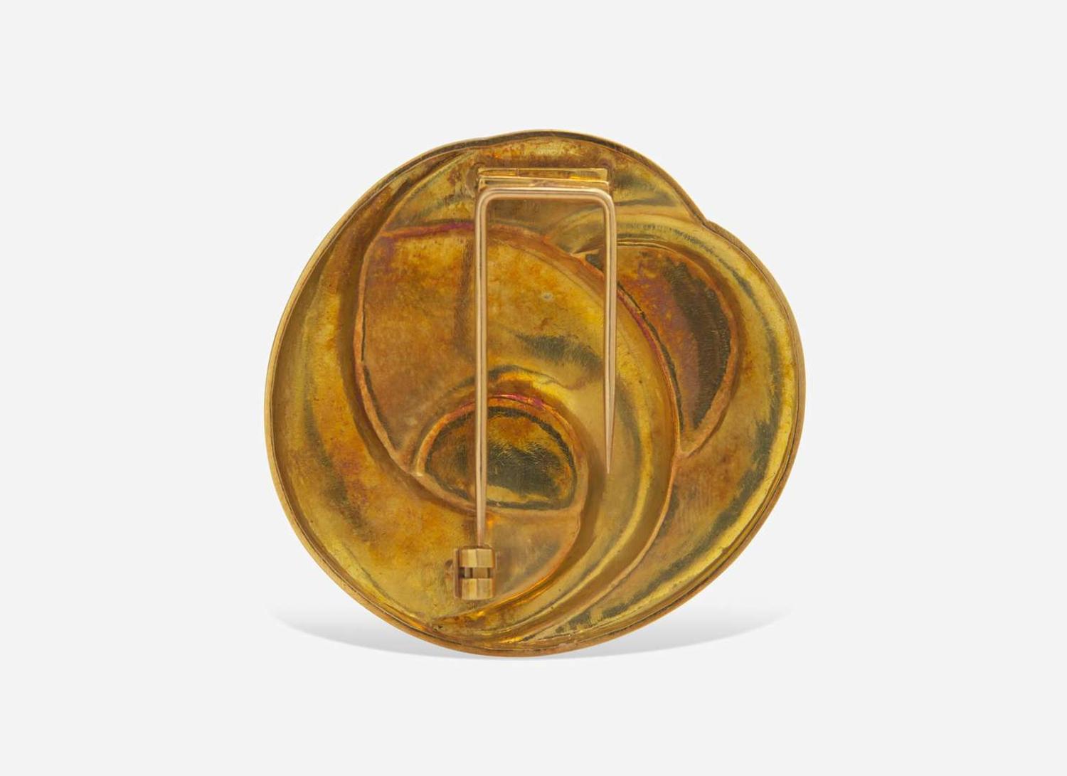An 18K Yellow Gold Burle Marx Brooch
