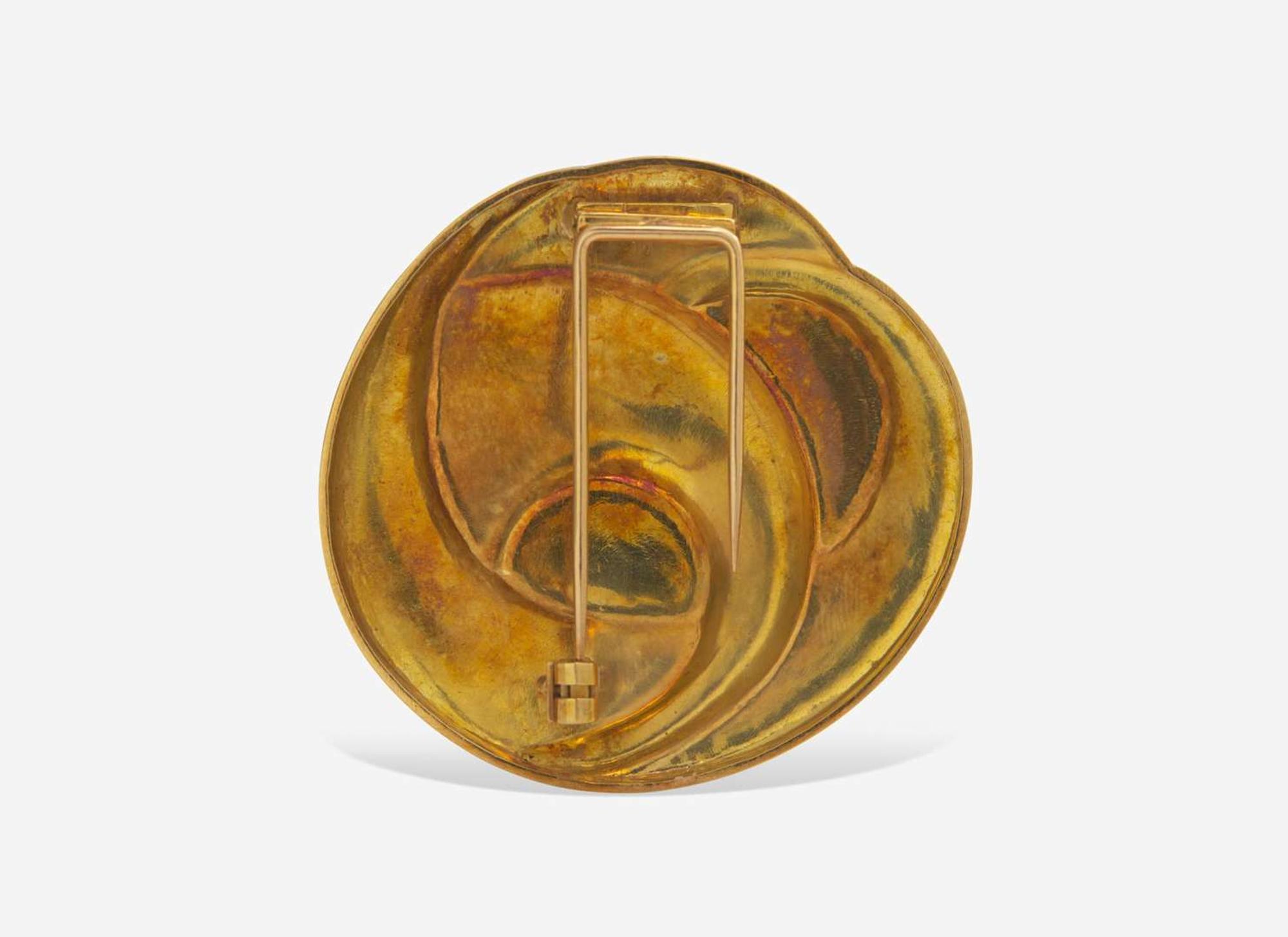 An 18K Yellow Gold Burle Marx Brooch