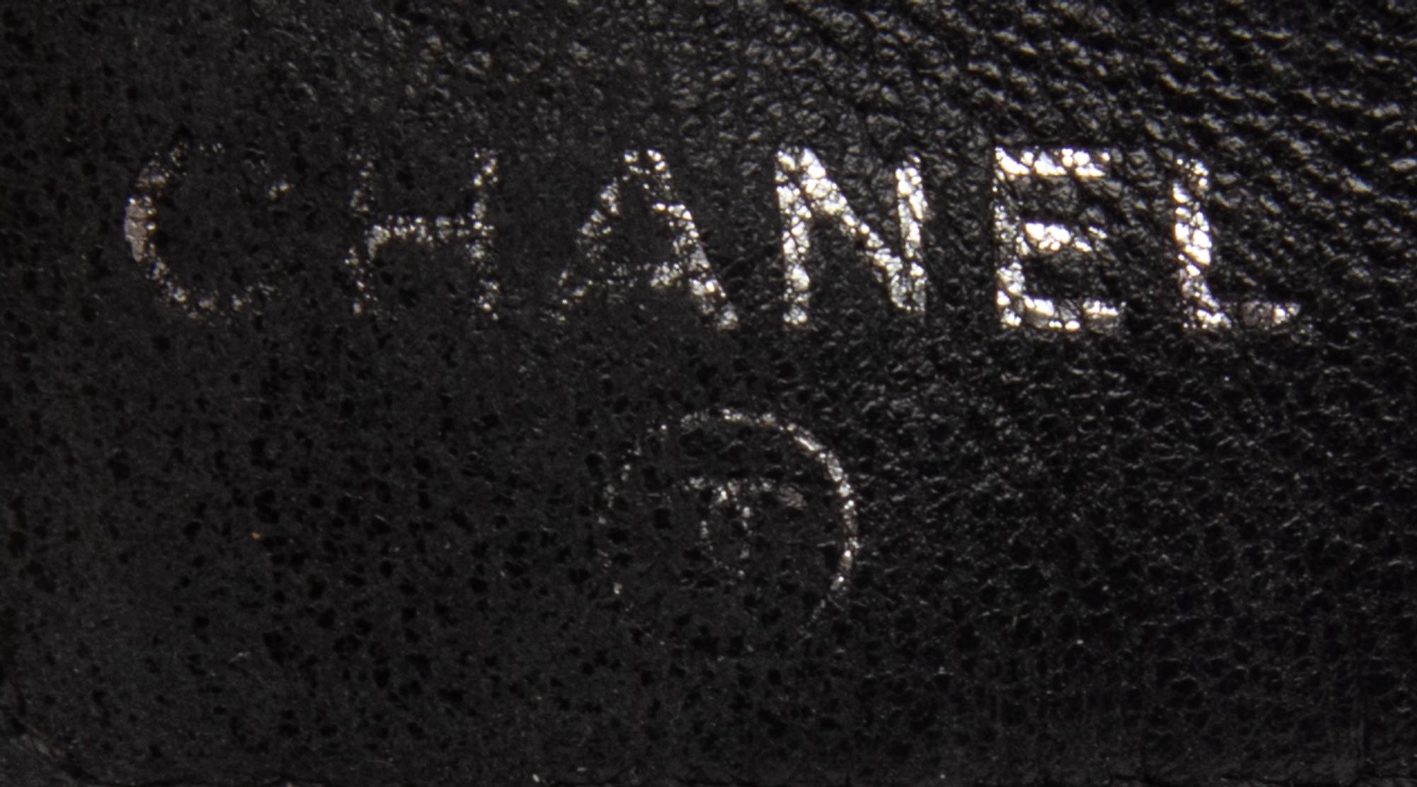 Chanel, Two Black Leather Wallets