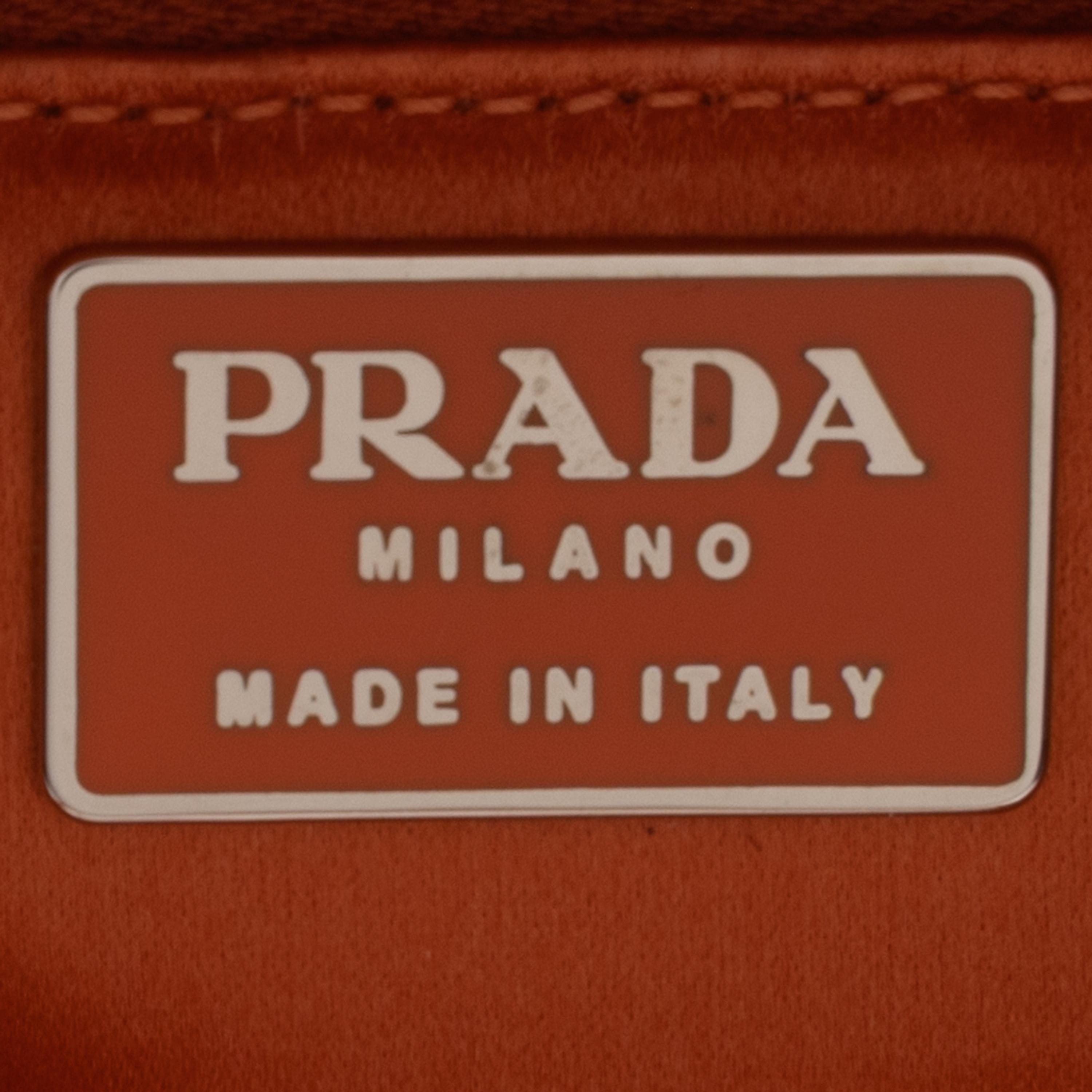 Prada, Orange Crocodile Handbag