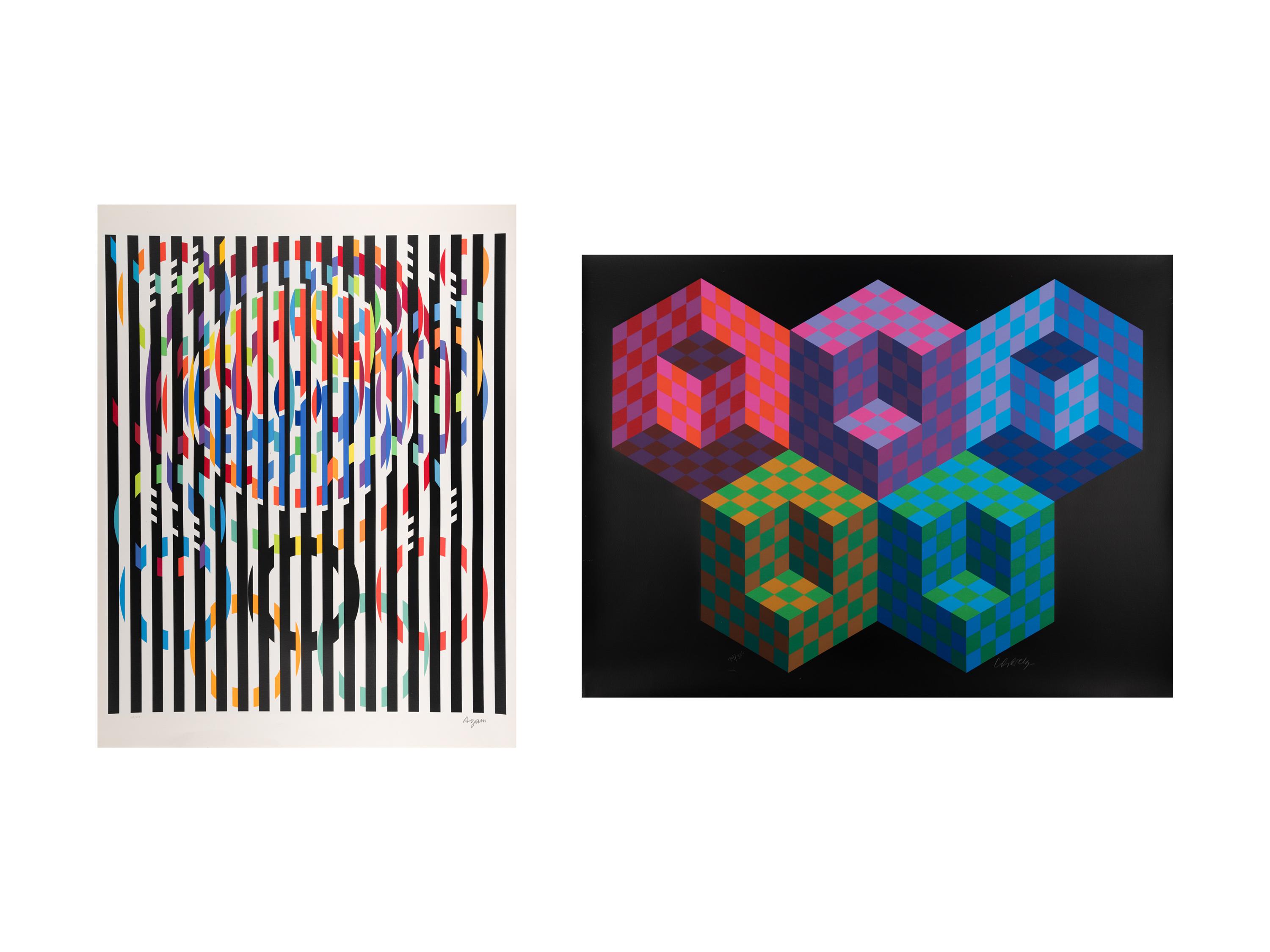 Message of Peace; Hexa 5 (a pair of prints from The Official Arts Portfolio of the XXIVth Olympiad, Seoul, Korea )