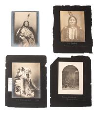 [NATIVE AMERICANS]. BARRY, David F. (1854-1934), photographer. A collection of 51 photographs of Native American subjects, George Armstrong Custer, and personalities and places associated with the Battle of Little Bighorn.