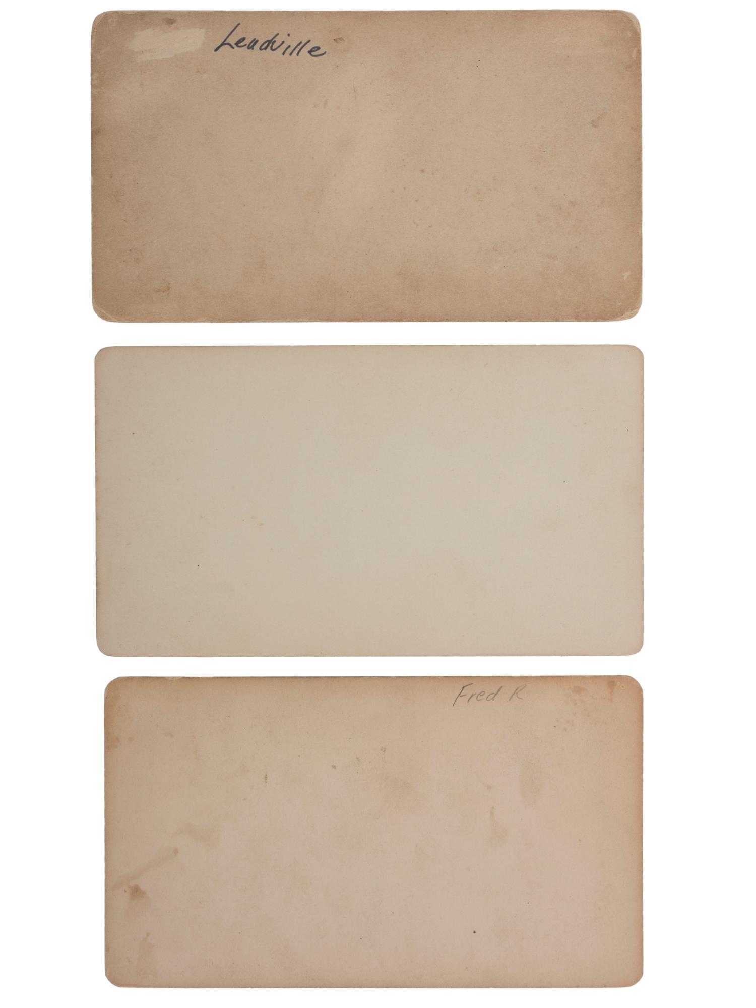 [COLORADO]. A group of 8 photographs incl. landscape views and pack mules by Alexander Martin and Byron Gurnsey, comprising: