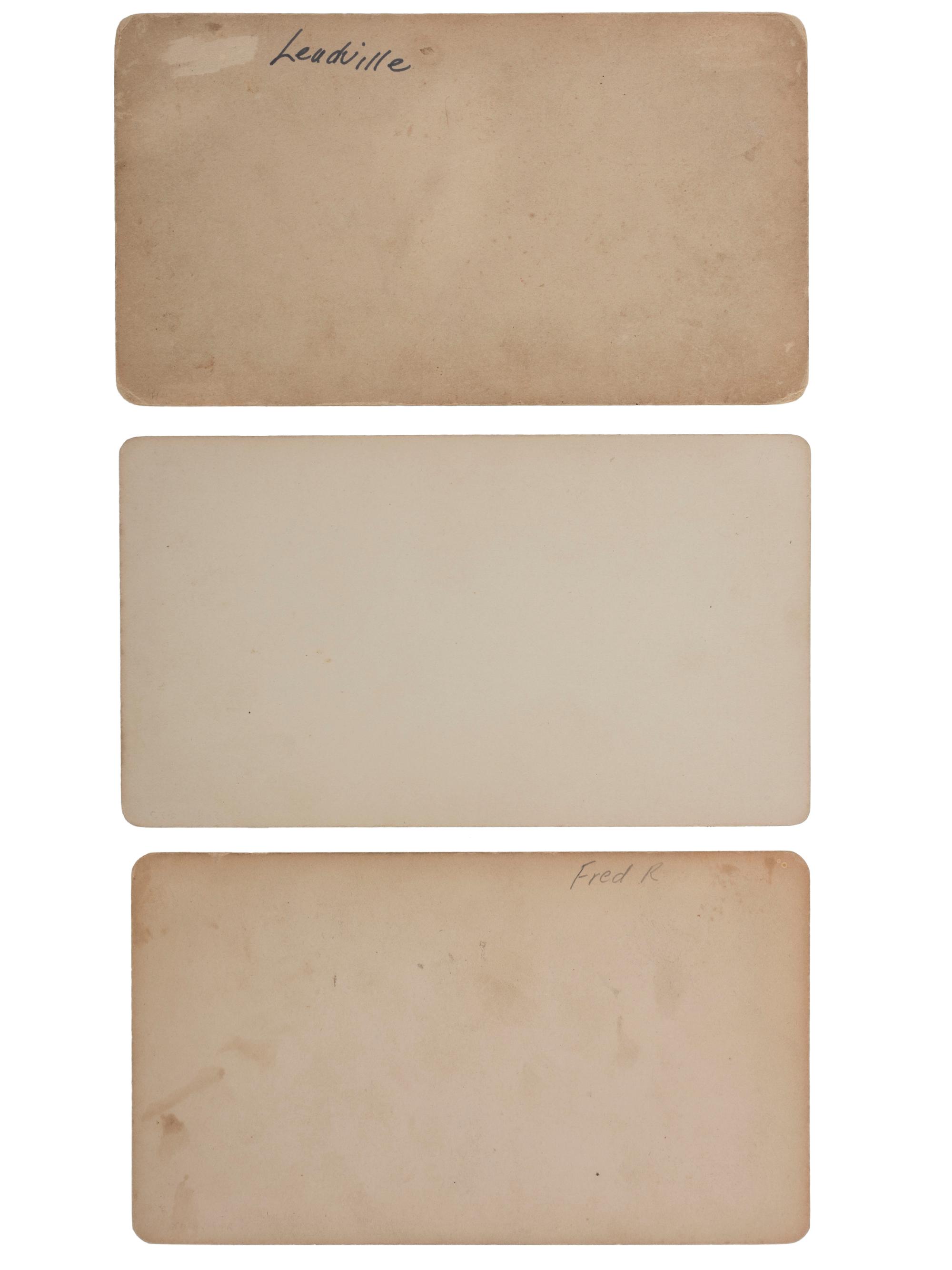 [COLORADO]. A group of 8 photographs incl. landscape views and pack mules by Alexander Martin and Byron Gurnsey, comprising: