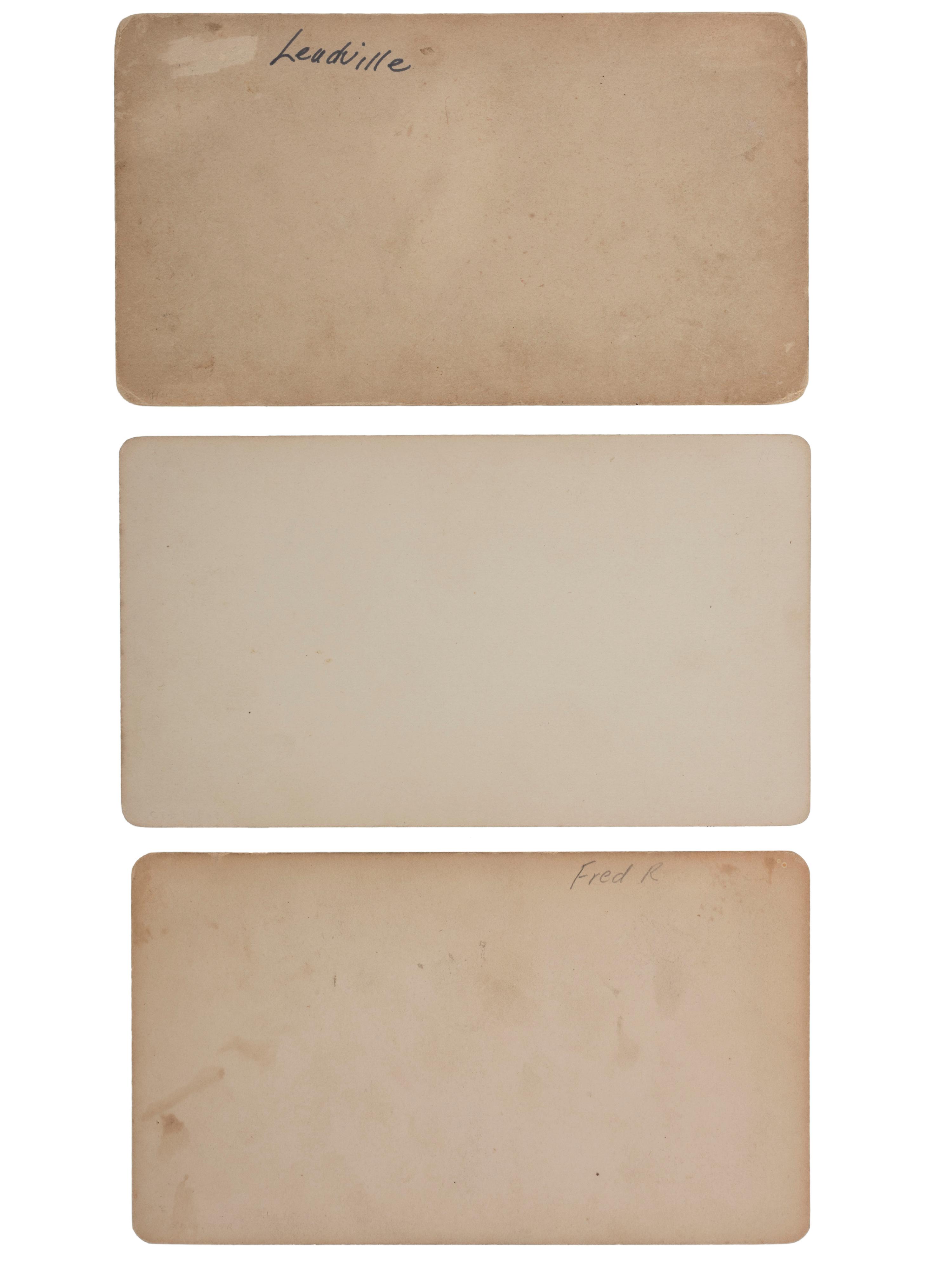 [COLORADO]. A group of 8 photographs incl. landscape views and pack mules by Alexander Martin and Byron Gurnsey, comprising: