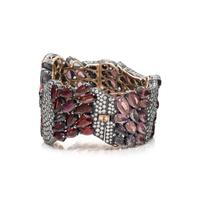 LUZ CAMINO, DIAMOND, AMETHYST AND GARNET CUFF BRACELET