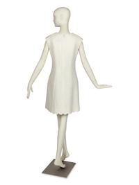 Chanel White Dress with Black Bow, 2020