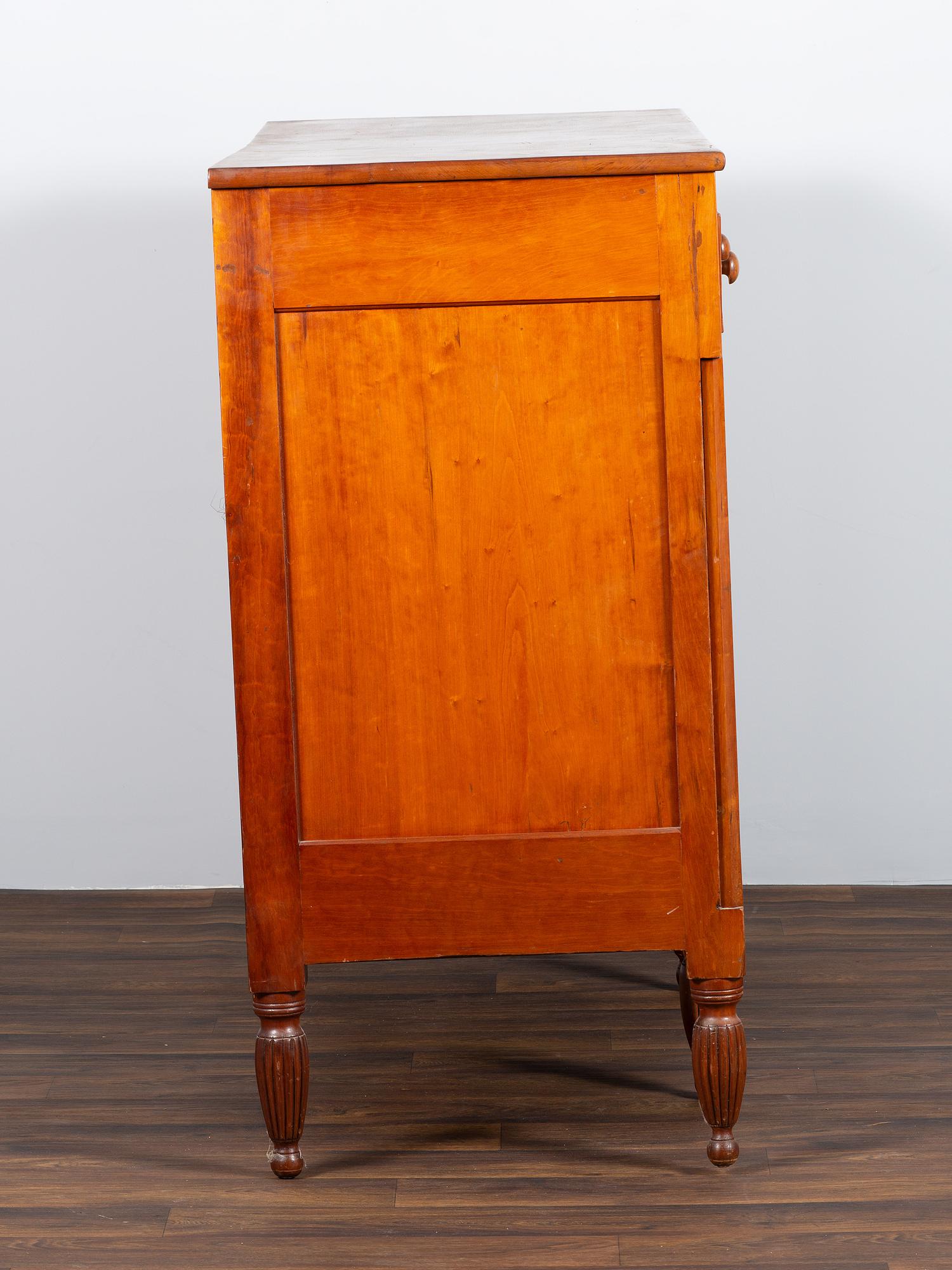 A Federal Cherrywood and Tiger Maple Sideboard