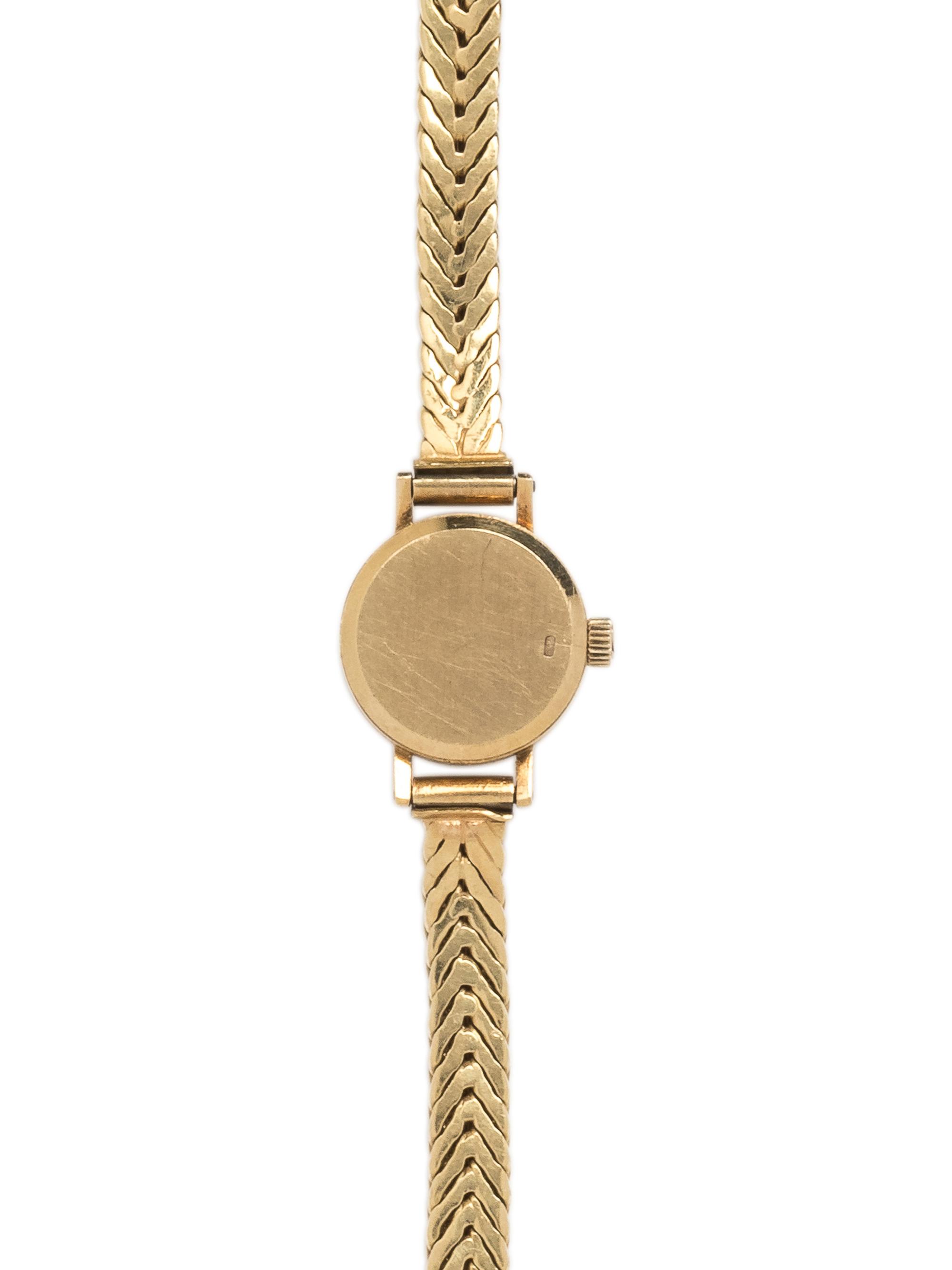 OMEGA, 18K YELLOW GOLD AND DIAMOND WRISTWATCH