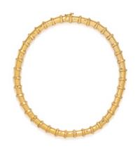 HENRY DUNAY, YELLOW GOLD NECKLACE