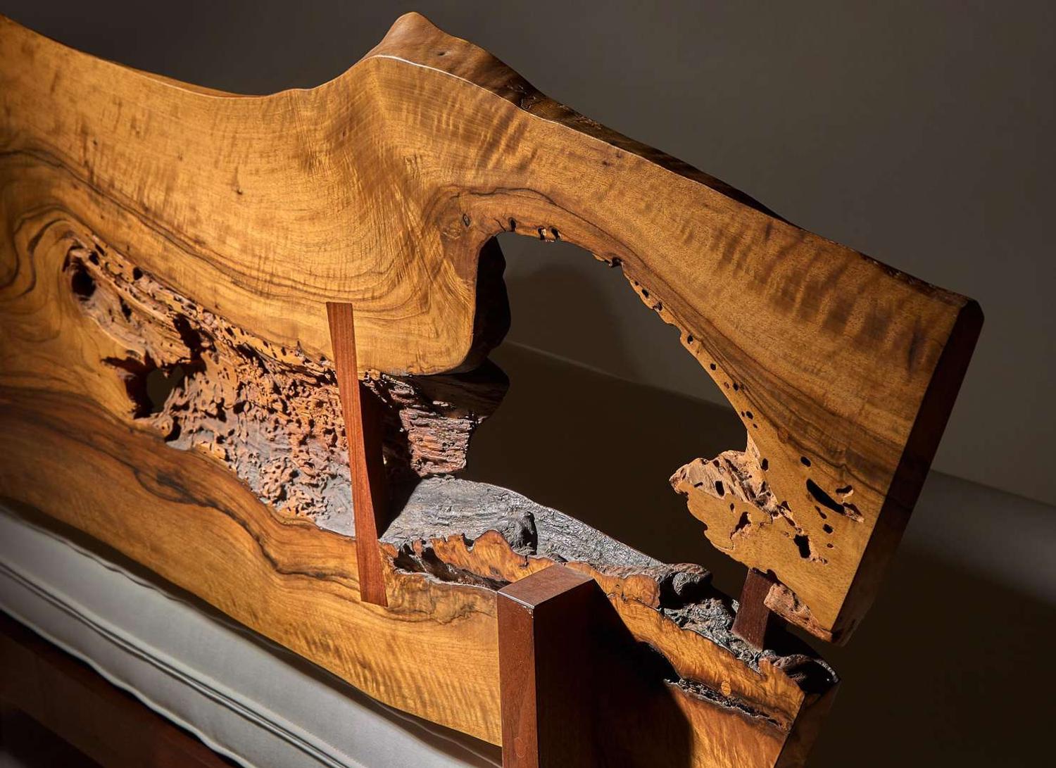 George Nakashima, Exceptional Daybed with Plank Back