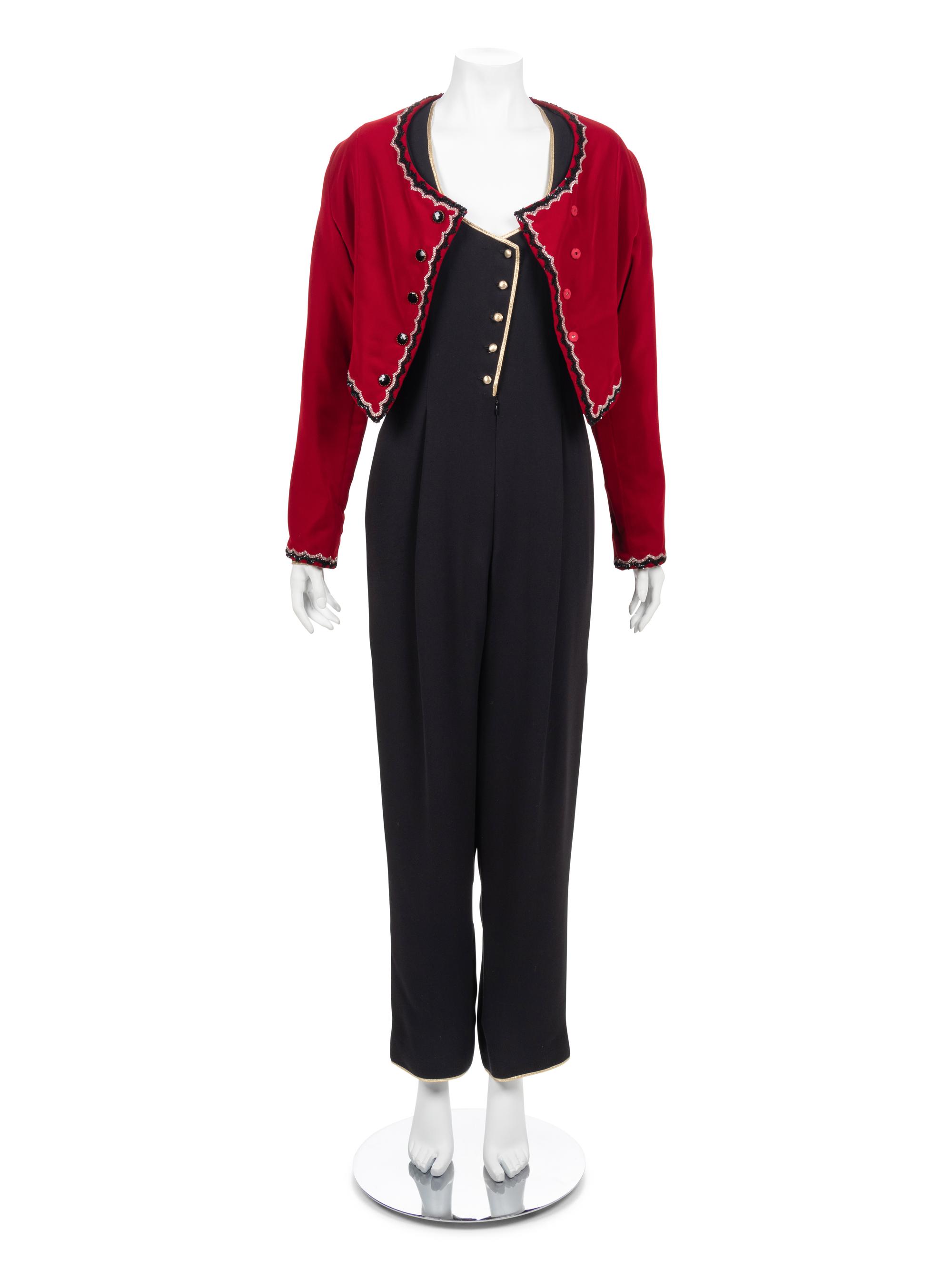 Geoffrey Beene Jumpsuit and Cropped Jacket, Fall 1988