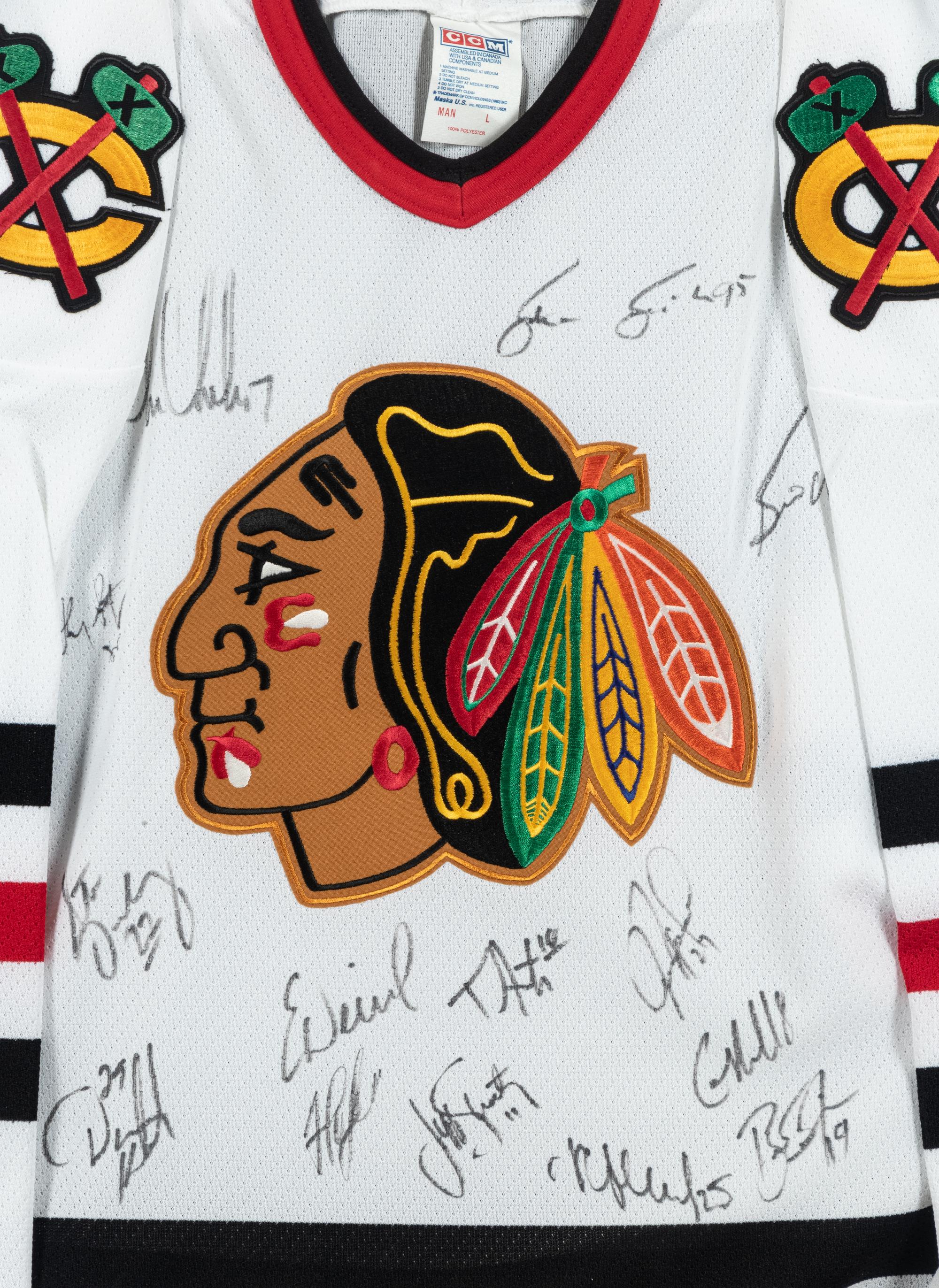 A Group of Chicago Blackhawks Signed Autograph Items,