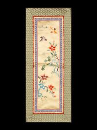 A Collection of 33 Chinese Embroidered Silk Panels 近代 綉片33幅
