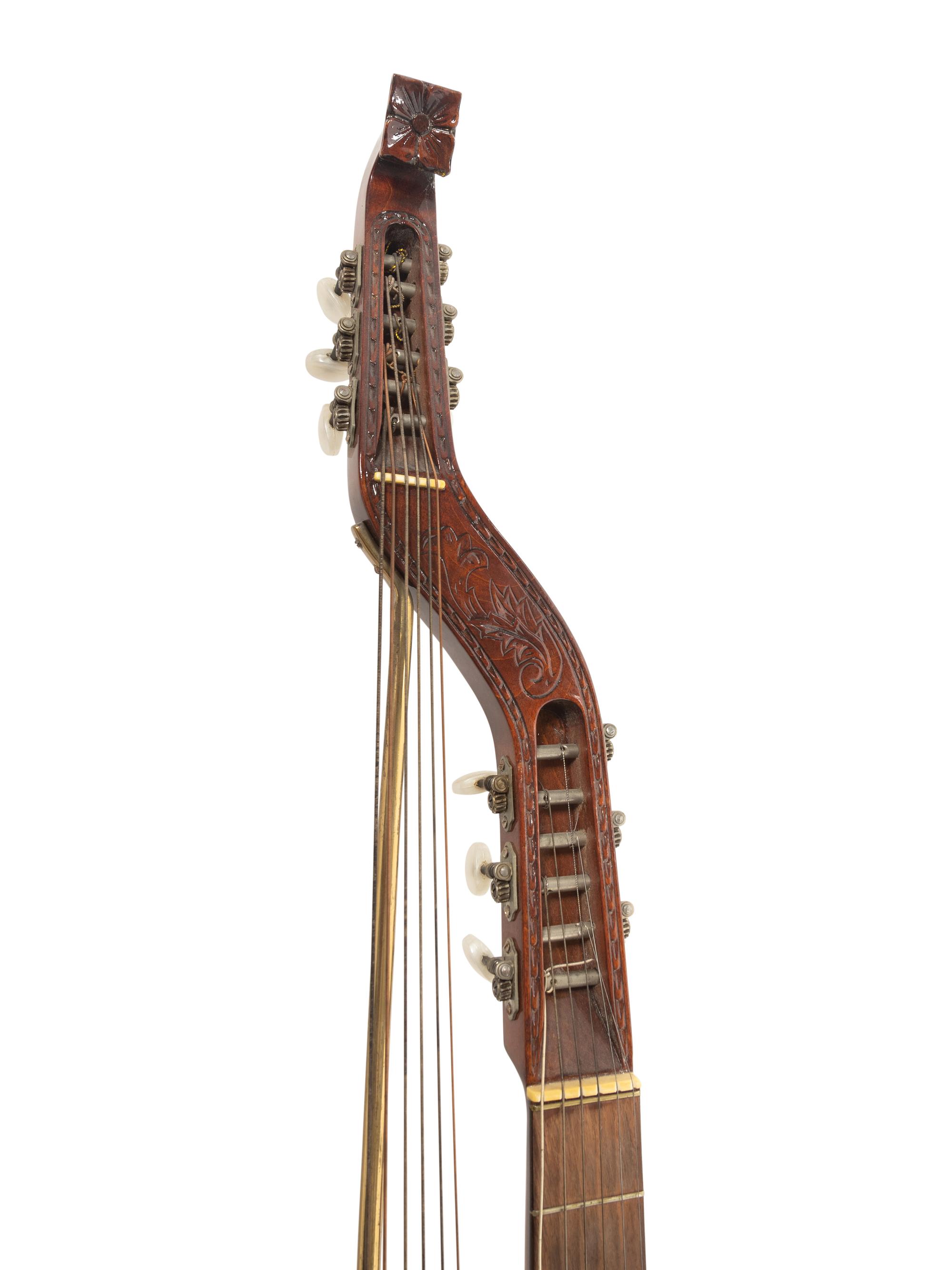 A German Mahogany 10-String Lute Guitar