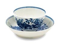 A Worcester Porcelain Cup and Saucer