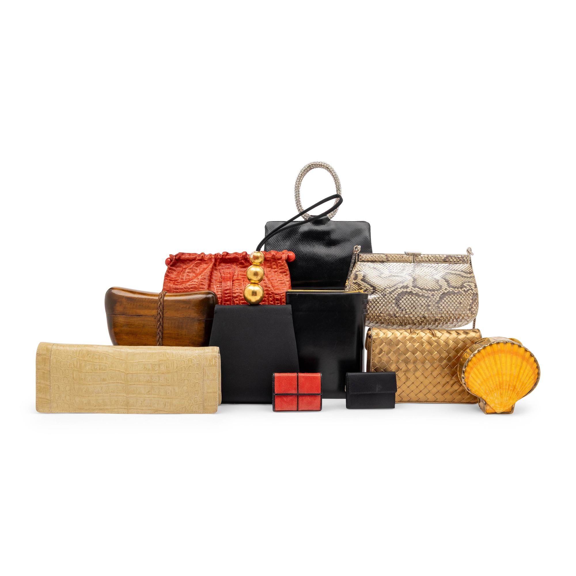 Various Designers, Eleven Handbags & Accessories including Judith Leiber and Bottega Veneta
