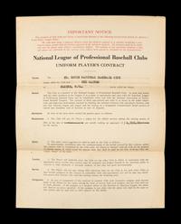 A Group of 15 1920s-30s St. Louis Cardinals Contract Agreements All Signed by Branch Rickey