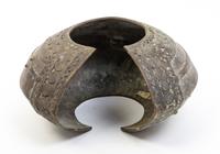 A Large African Bronze Cuff Diameter 10 1/2 inches.