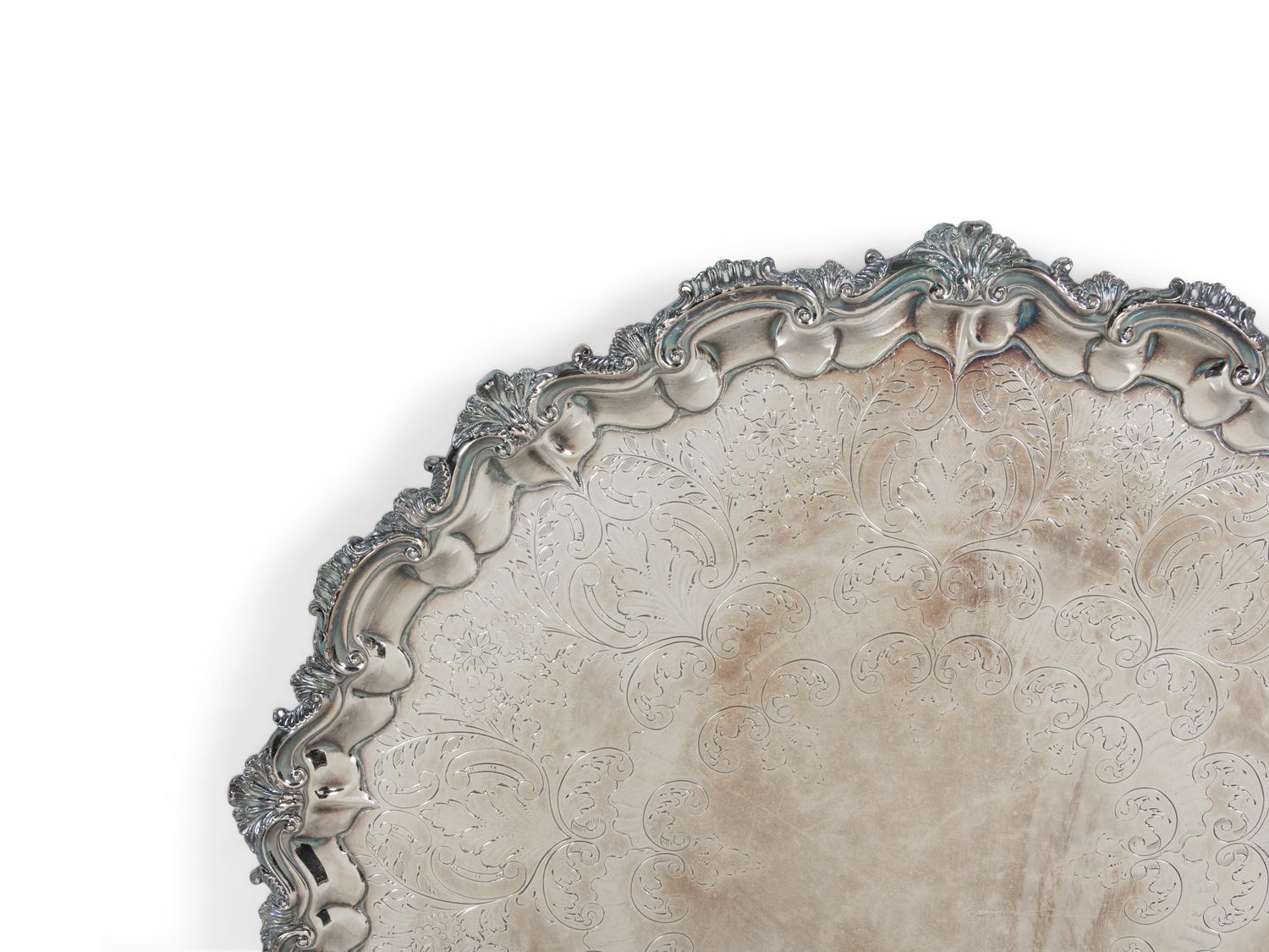 An English Silver-Plate Tray