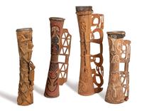 Four Asmat Drums