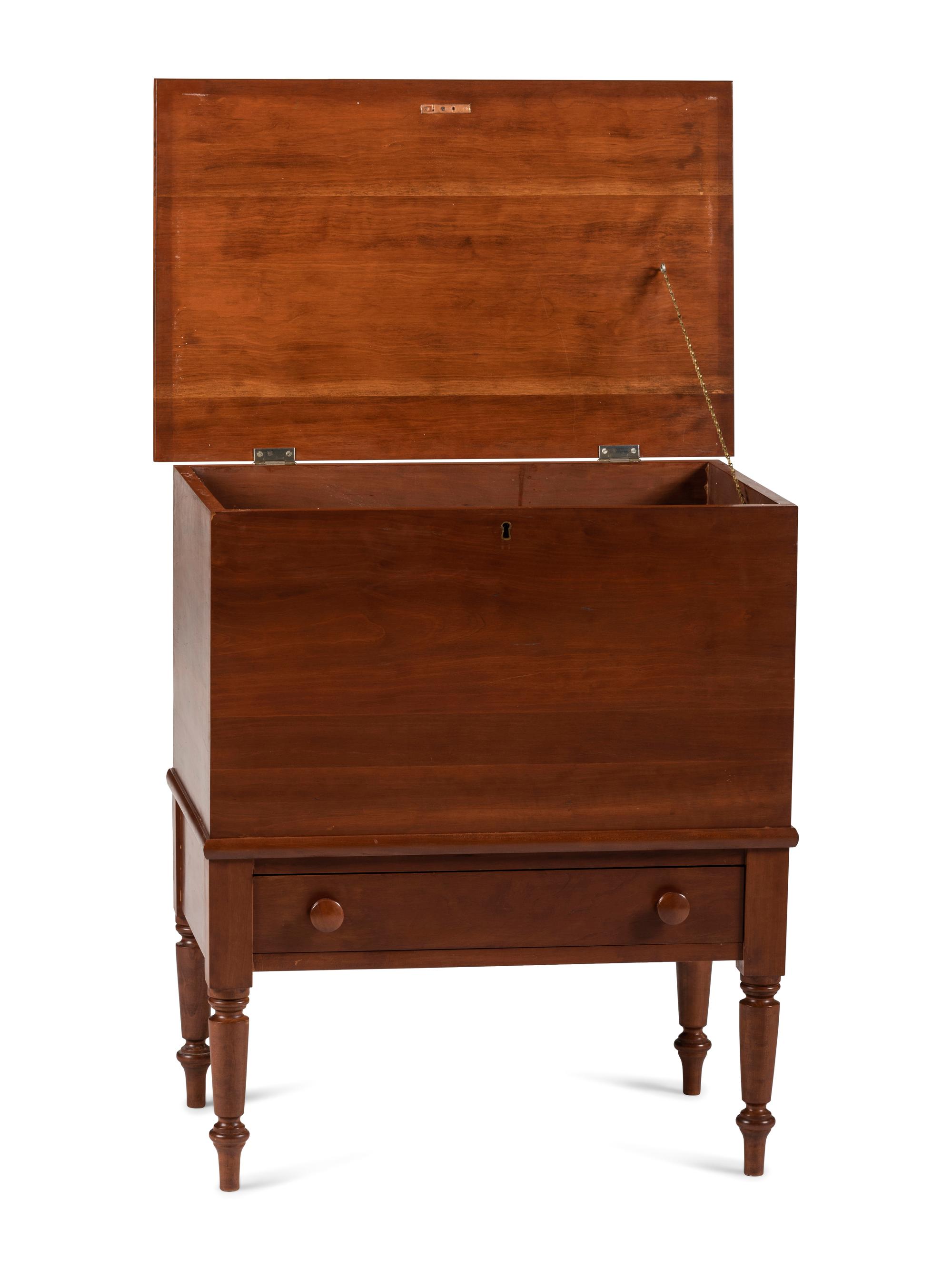 A Modern Southern Cherrywood Sugar Chest