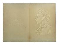 [HUNTER, Dard (1883-1966)]. Watermark portrait of Dard Hunter. [Paris]: [Perrigot-Masure], [1922].