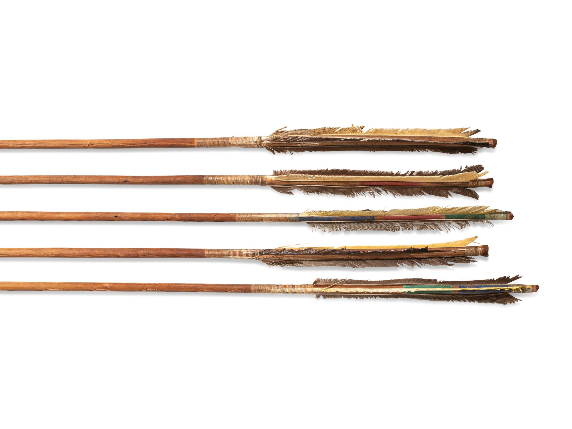 Set of Sioux Painted Arrows