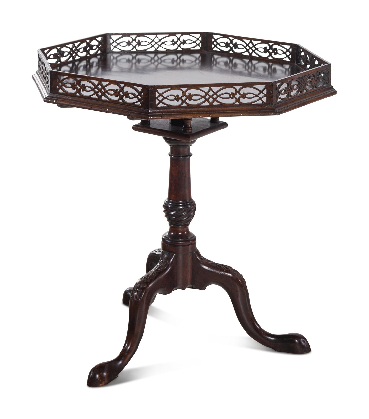 A George III Style Mahogany Tilt-Top Table