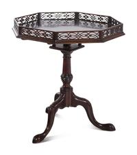 A George III Style Mahogany Tilt-Top Table