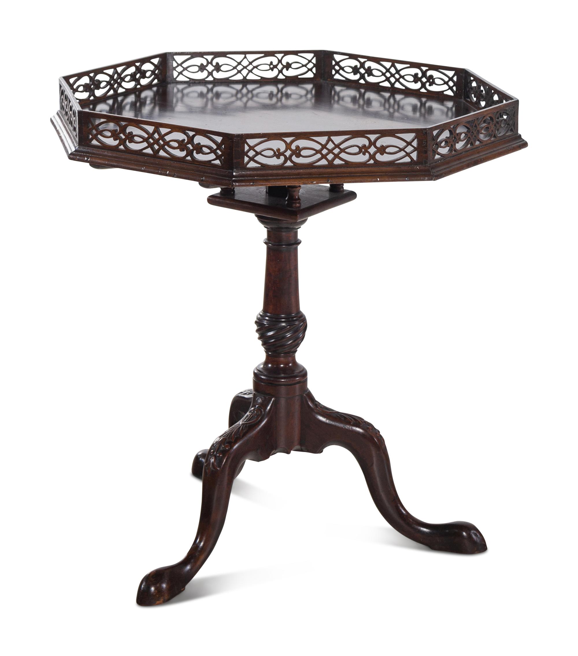 A George III Style Mahogany Tilt-Top Table