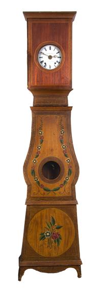A French Oak Tall Case Clock, FAUGERAT, Height 91 3/4 inches. — FAUGERAT,