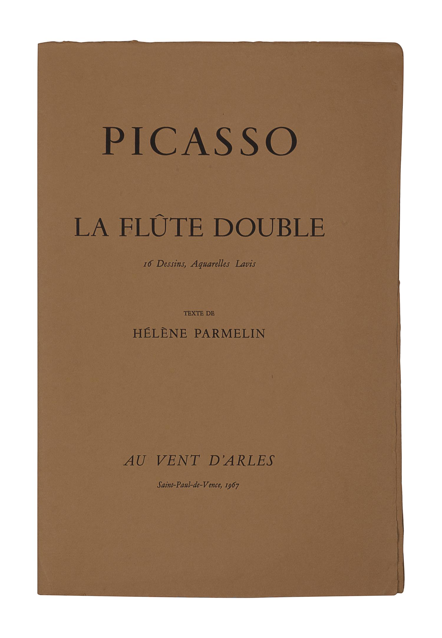 La Flute Double (incomplete portfolio of 14 prints housed in original cloth clamshell box with text by Helene Parmelin)