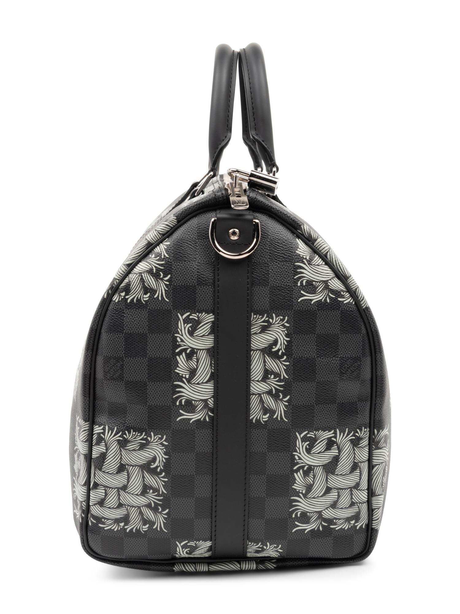 Louis Vuitton Limited Edition Keepall Bandoulière 45 in Damier Graphite, Rope, Christopher Nemeth, Fall Winter 2015-2016