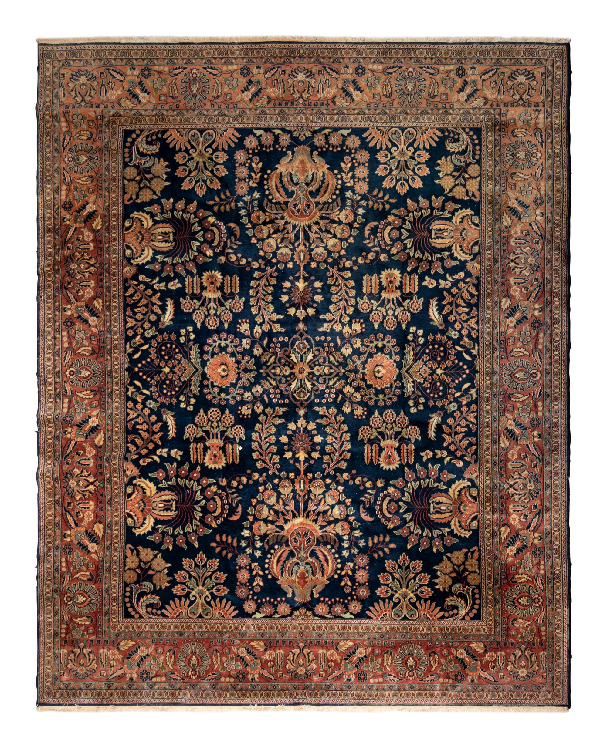 An Indo Mohajeran Sarouk Wool Rug
