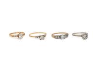 COLLECTION OF DIAMOND RINGS