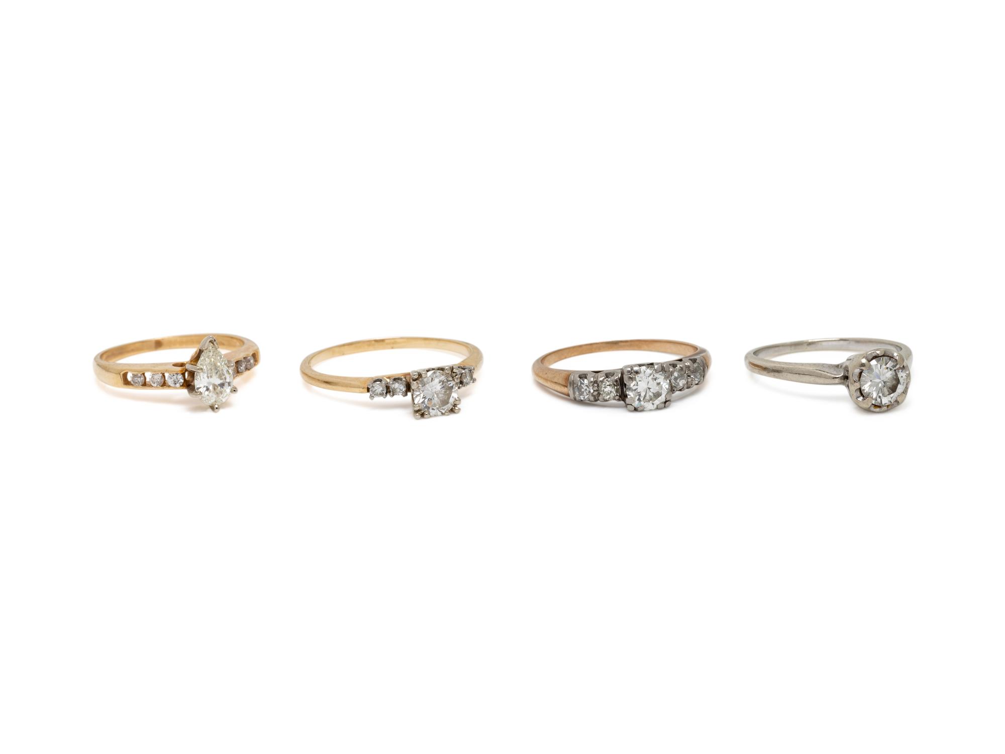 COLLECTION OF DIAMOND RINGS