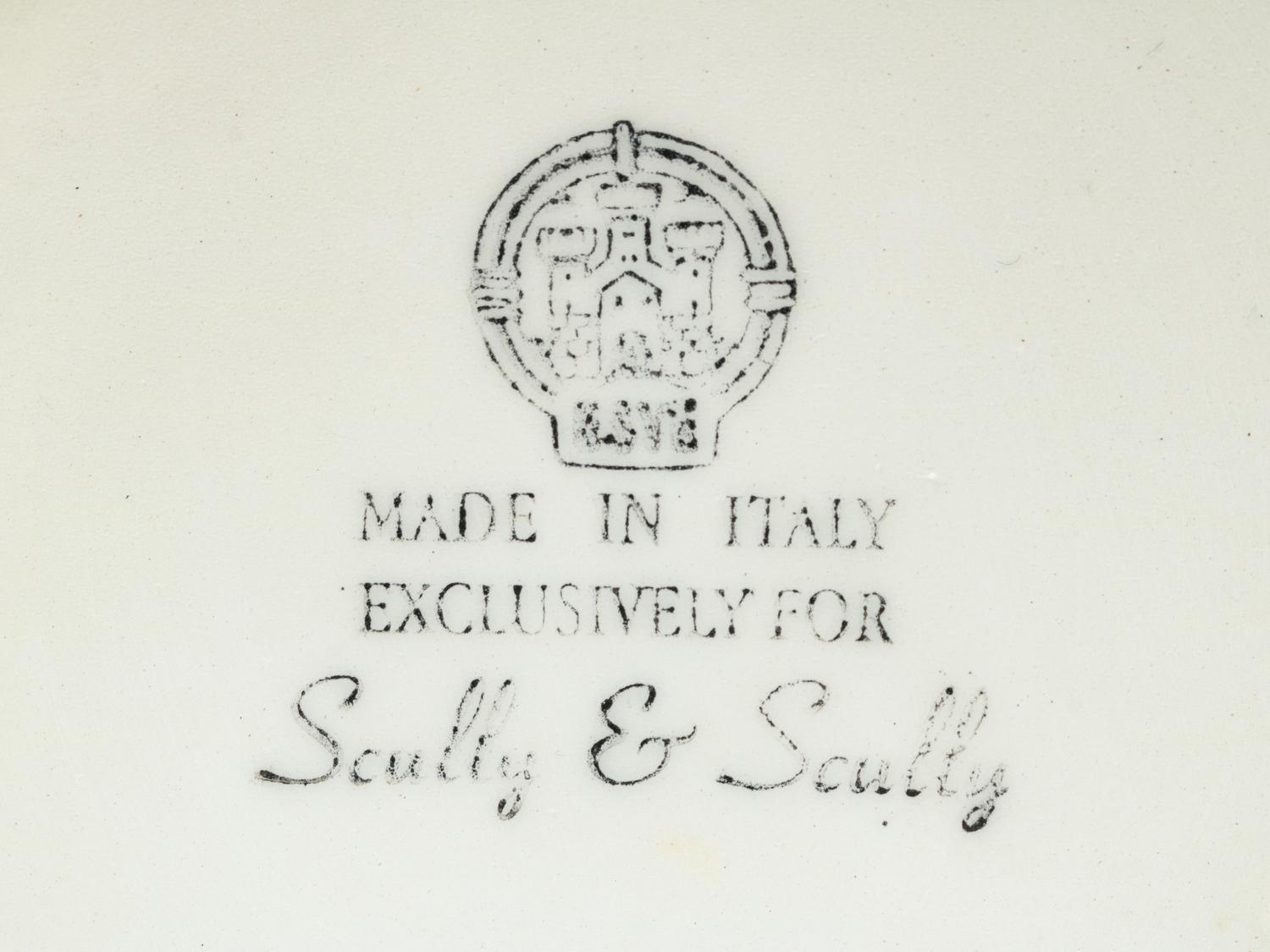 A Pair of Italian Porcelain Cache Pots