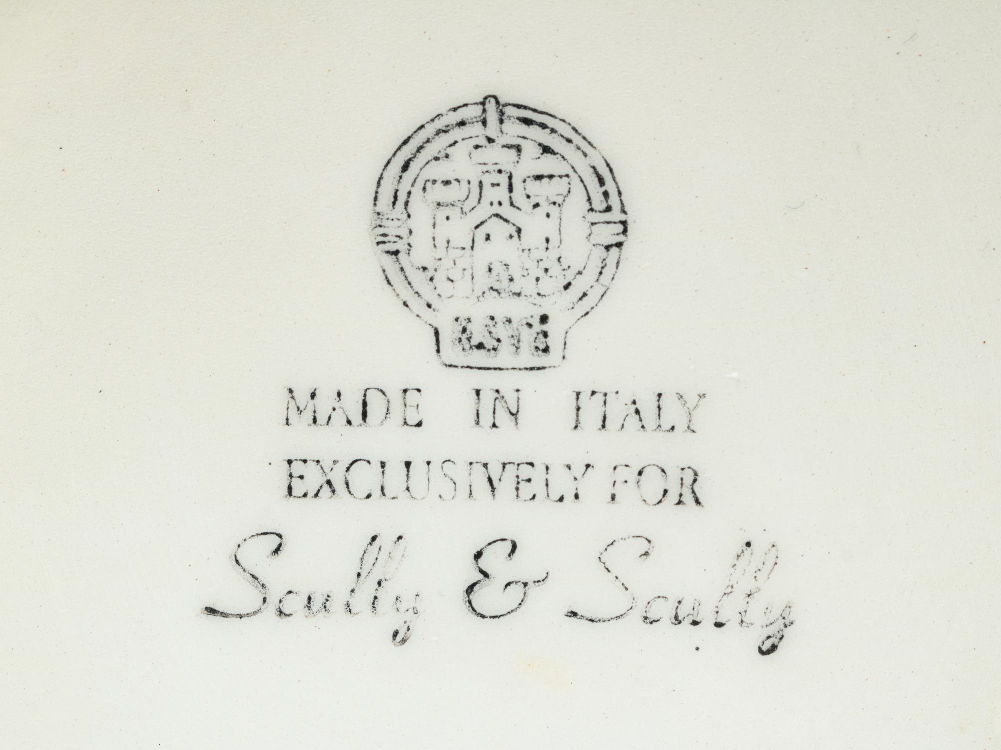 A Pair of Italian Porcelain Cache Pots