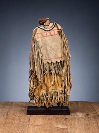 Western Apache Beaded Hide Doll