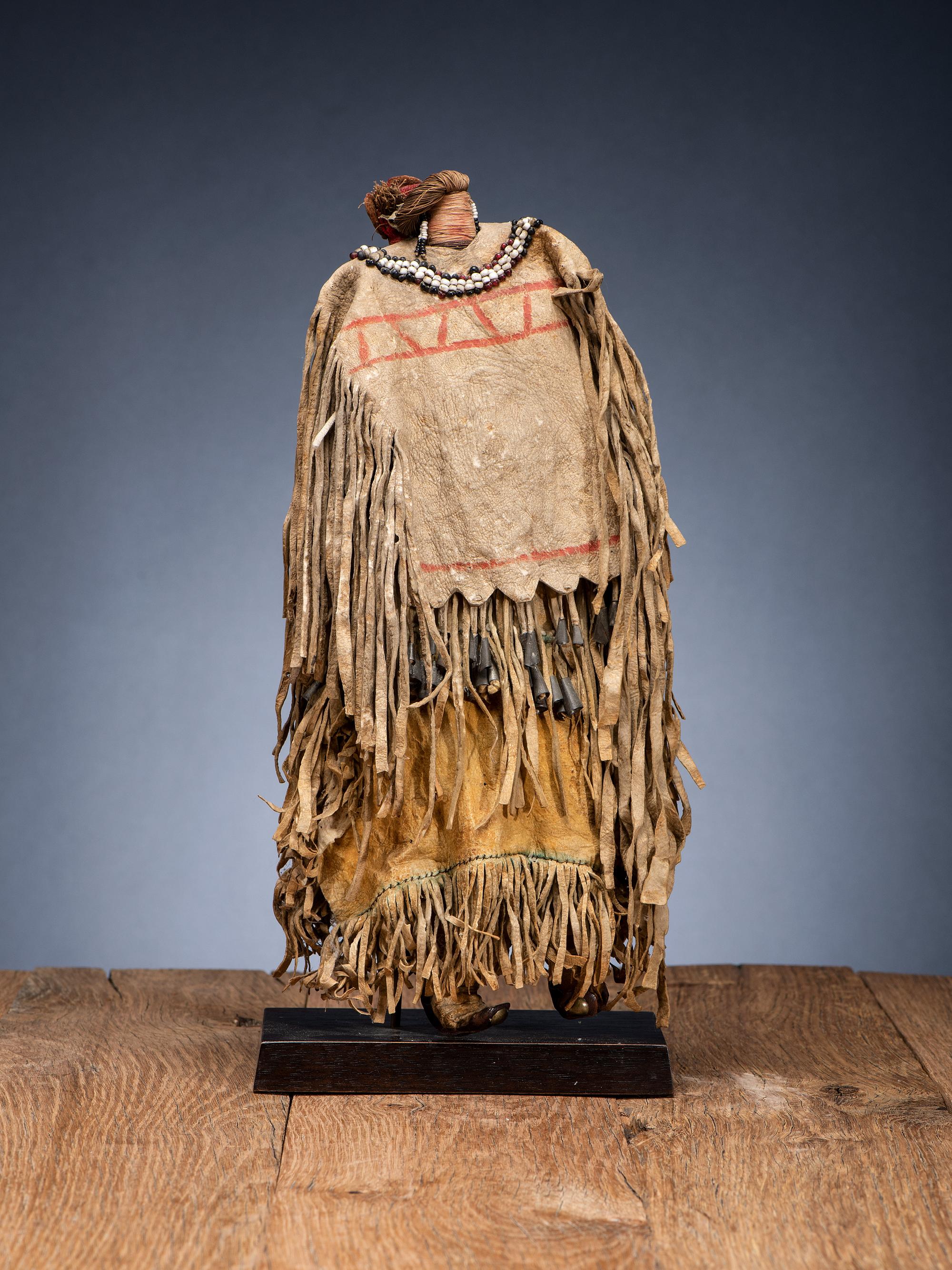 Western Apache Beaded Hide Doll