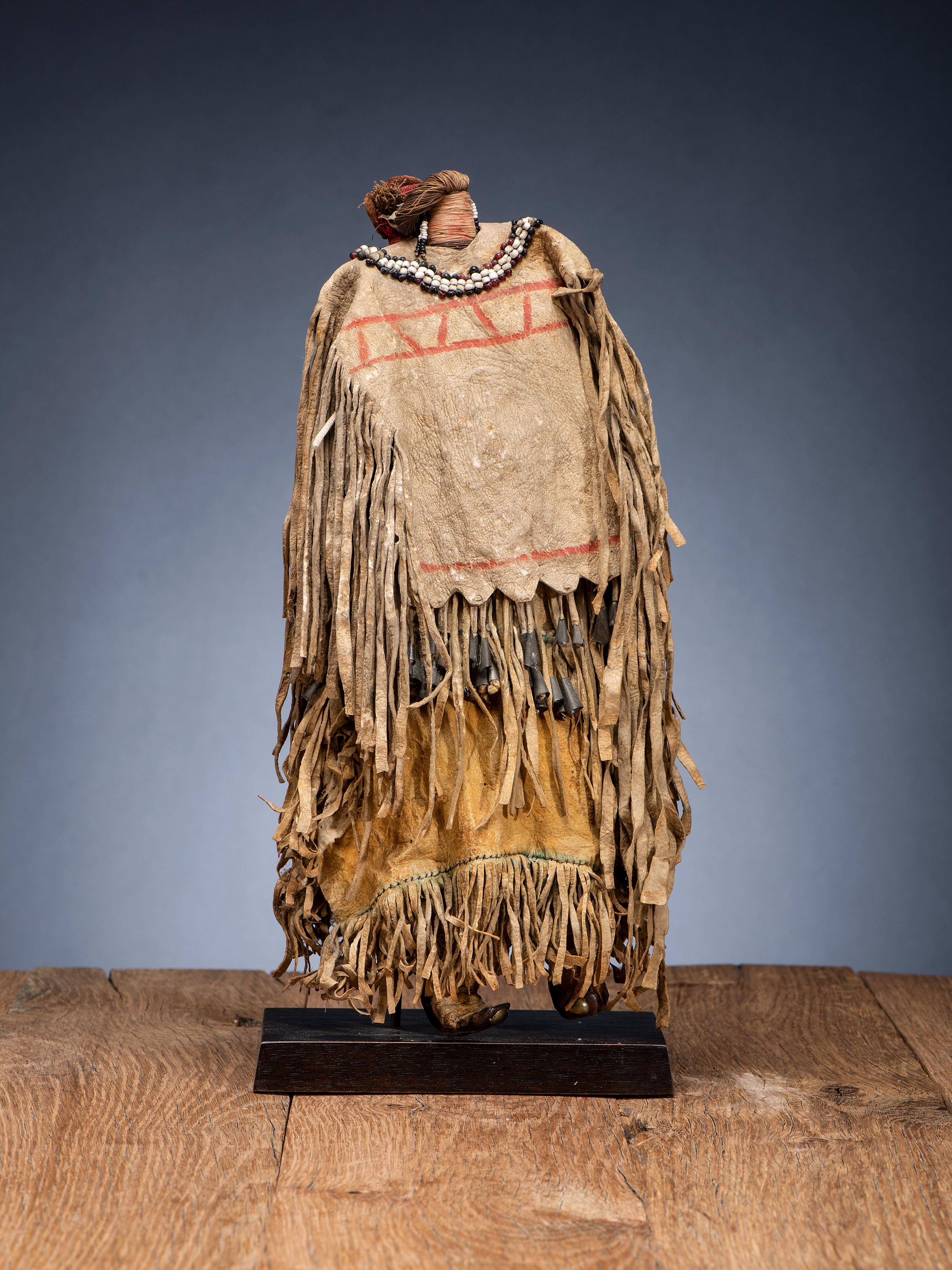 Western Apache Beaded Hide Doll