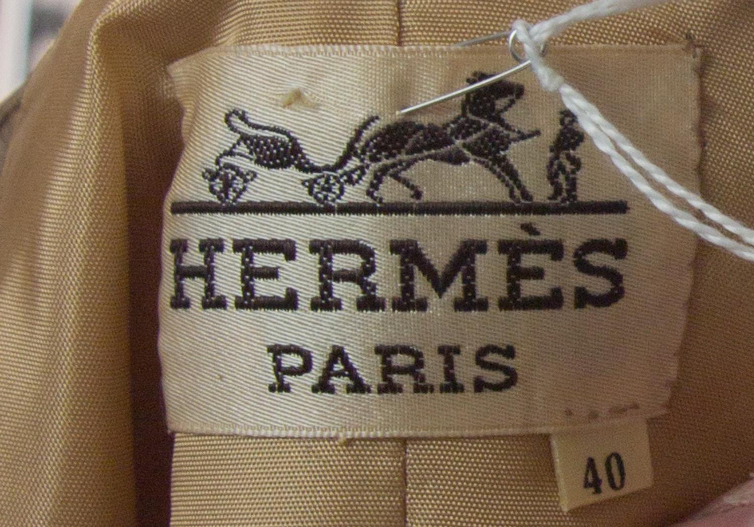 An Hermes Camel Wool Wrap Skirt, Size 40.