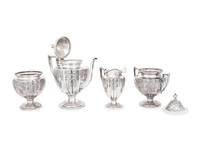 An American Silver Four-Piece Tea Service