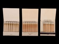 (Politics) : A group of 3 matchbooks from Marine One, Air Force One, and “The President’s House.”
