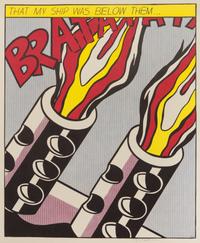 Roy Lichtenstein, (American, 1923–1997), As I Opened Fire (triptych), 1966