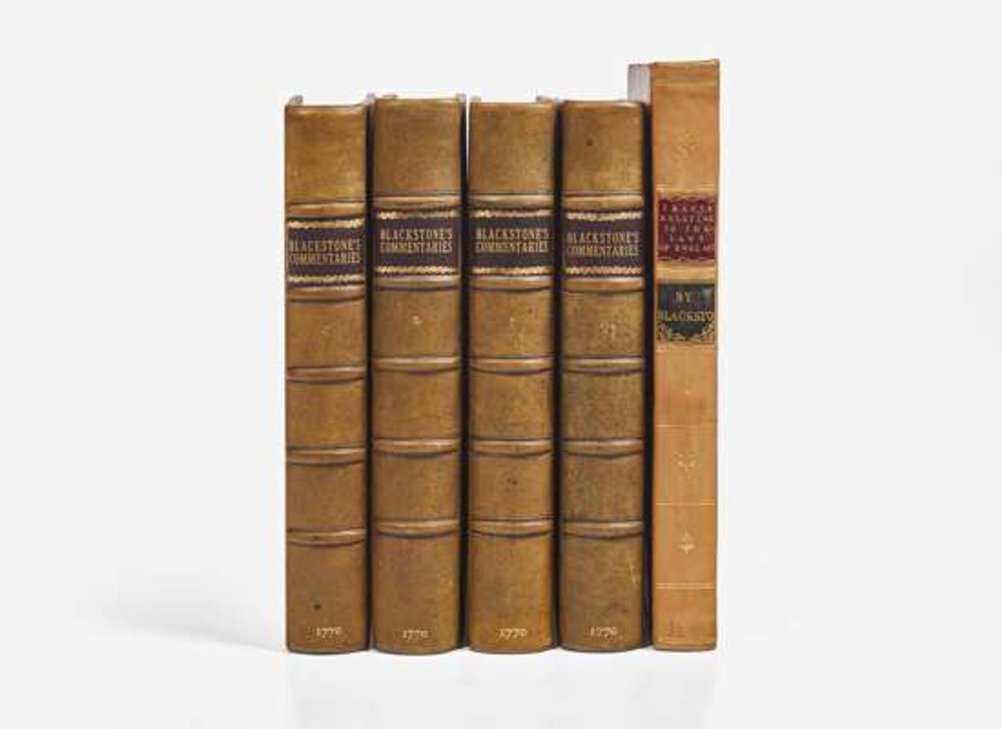 [Law] Blackstone, William: Group of 2 Titles